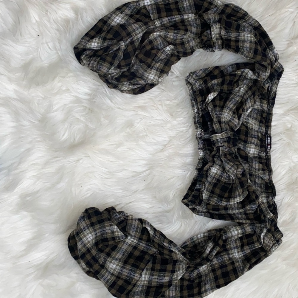 Plaid crop top